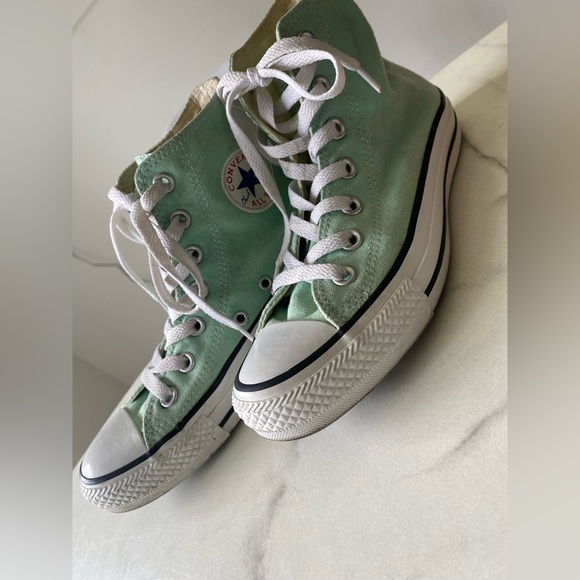 Converse Shoes Converse High Tops Mint Green Size 4m6w Poshmark